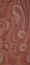 ETRO Moghul Granato Cotton Wool Polyester Paisley Italy Red Remnant New Woven picture