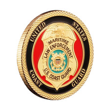 Coast Guard Maritime Law Enforcement Challenge Coin Military Collectable 1-pc picture