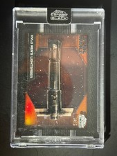 2024 Topps Star Wars Chrome Black - Kylo Ren's Lightsaber Orange /25 picture