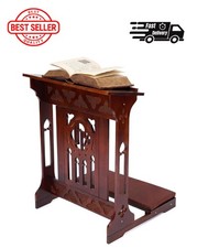 Florentine Prayer Bench Kneeler Church Prayer Bench Stool with Shelf and Cushion picture