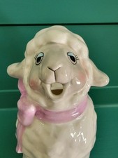 Vintage Originals by Erika Japan Lamb Pitcher Creamer Anthropomorphic Kitsch Bow picture
