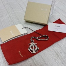 BALLY Anchor Silver Keychain with Box Unused Stylish Jewelry picture