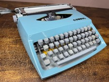 Nice Serviced 1972 Consul 231.3 Blue Vintage Ultra-Portable Typewriter picture