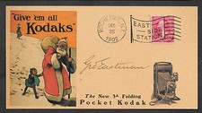 George Eastman Autograph Reprint & Camera Advertising Envelope Reprint *1363 picture