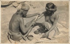 1910s Philippines Kalinga Tattooer Traditional Tattooing RPPC Photo Postcard picture