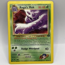 LP / NM  KOGA'S MUK 26/132 POKEMON RARE GYM CHALLENGE VINTAGE CARD NEAR MINT picture