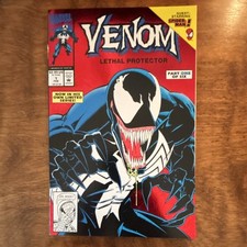 Venom Lethal Protector #1 (1993) Red Foil Michelinie Bagley NM− 9.2 picture