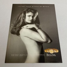 Bulova Watches Kathy Ireland 1995 Vintage Magazine Print Ad picture
