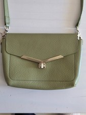 Botkier Women's Pebbled Leather Crossbody Olive Green Bag picture