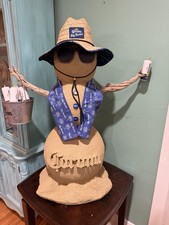 Corona Sand/Snowman collectible. Corona Extra and Corona Premier cans.  3ft tall picture