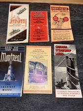 Vintage Canada Levi’s Ferry Montreal Frontenac Garage Steam Travel Brochure Lot picture