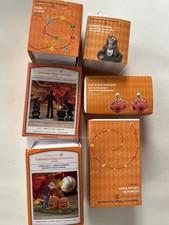 Lot Of 6 Piece Set Department 56 Halloween Village Accessories NEW picture