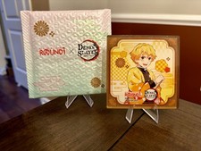 Round1 Exclusive Demon Slayer Official Zenitsu Agatsuma Premium Acrylic Coaster picture