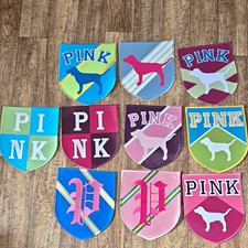 Vintage Victoria's Secret PINK shield crest display patch picture