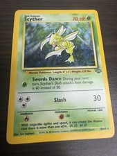 Pokemon Jungle Scyther 10/64 Holo Rare Vintage WOTC 1999 Classic Card MP Binder picture