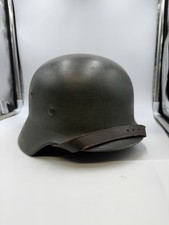 WWII German Steel Military M40 Helmet Reenactment Grade With Liner picture