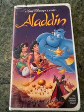 EXTREMELY RARE BLACK DIAMOND (Walt Disney Classic) Aladdin VHS picture