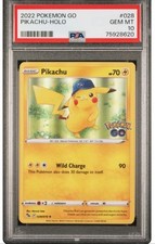 2022 Pokemon Go #028 Pikachu-Holo PSA 10 GEM MINT picture