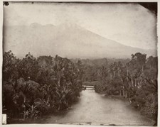 c.1880's PHOTO - JAVA DUTCH EAST INDIES - RIVER FLOWING THROUGH JUNGLE picture