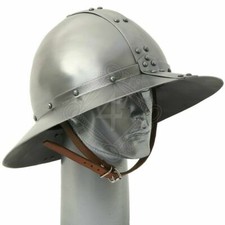 18 gauge Steel Medieval Knight Kettle hat Helmet Warrior Christmas Costume gift picture