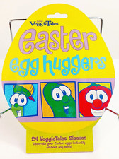 VTG VeggieTales 2007 Easter 24 Egg Decorating Art Shrink Wraps Huggers Big Idea picture