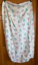 Vintage NWOT Carter's Teddy Bear Picnic Pastel Bears Bees Crib Sheet 90s Nursery picture