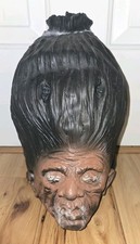 Vintage 1992 Rubies Shrunken Head Mask Distortions Unlimited Halloween Creepy picture