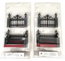 Lemax Spooky Village Lighted Gate & Fence Halloween Village Accessories picture