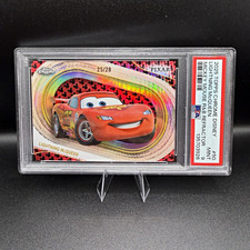 2025 Topps Chrome Disney #50 Lightning McQueen R&B Refractor /28 PSA 9 SSP picture