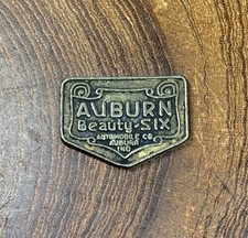 Antique 1919-1923 Auburn Beauty-Six Radiator Grille Badge Emblem Auto Nameplate picture