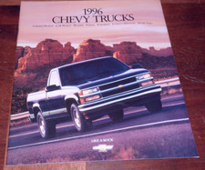 1996 Chevrolet New Truck Dealer Sales Brochure Tahoe Blazer S10 K1500 Astro picture