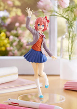 Anime Doki Doki Literature Club Monika Sayori Action Figure Model Toy Collection picture