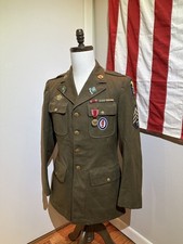 WWII US Army Named Uniform 747th Tank Bn Armored Amphibious picture