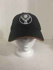 Jagermeister Alcohol Adjustable Baseball Hat Cap Black And Orange Rainbow Accent picture