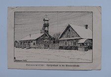 WWI 1916 Baranovichi Belarus Fire Station Pionier Street German Feldpost Postcar picture