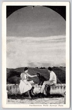 Kenscoff Haiti Chatelet des Fleurs Mountain Dining Room Postcard c1950s picture