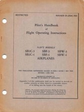 1945 CURTISS SB2C-3,4 SBF-3,4 SBW-3,4 HELLDIVER PILOTS FLIGHT MANUAL HANDBOOK-CD picture