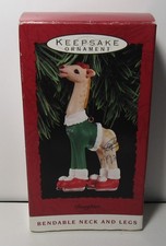 Hallmark Keepsake Ornament from 1993 Whimsical Giraffe Skater picture