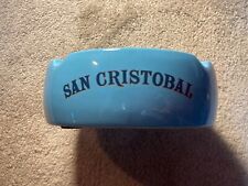 San Cristobal Rare Ceramic Blue Cigar Ashtray  picture
