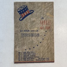 Vintage 1940’s The Yankee Malt Shops Menu California picture