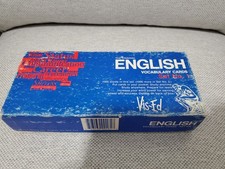 Vintage 1986 Vis-Ed English Vocabulary Cards Set 1 Visual Education Flashcards picture