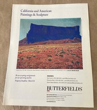 Maynard Dixon gallery exhibition ad 2003 vintage mgzne print art show Monument picture