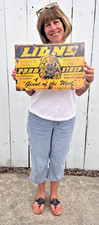 Vintage Lions Drag Strip Sign Retro aged chippy Garage NHRA Man Cave Decor 11x17 picture