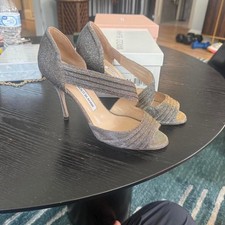 Manolo-blahnik Women's Silver and Grey Courts picture