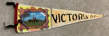 Victoria BC Canada Collectible Felt Pennant Banner with Colorful Artwork picture