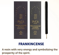 Inca Aromas- Frankincense Origen Incense (9 pcs) – Premium Resin Incense #EE04 picture