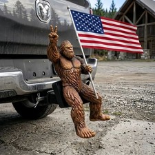 Patriot Bigfoot Trailer Hitch Cover with US Flag 2