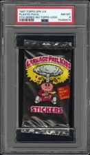 Garbage Pail Kids 1987 Topps (NO LOGO) UK  mini 5th Series Pack  PSA 8 POP 1 picture