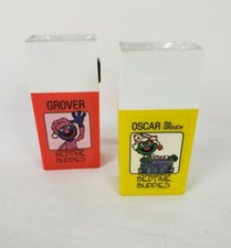 Vintage Bedtime Buddies Flashlights Grover Oscar Muppets Henson Rayovac  picture