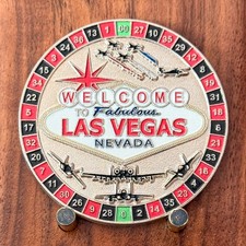 Nellis AFB Las Vegas Roulette Wheel Design Challenge Coin  W#25 picture